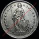 Switzerland 2 Francs 1941 B Helvetia Swedish Silver Coin Km 21 Europe photo 1