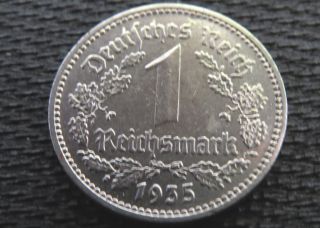 German,  1935 - A,  1 - Reichsmark (nickel - Type) photo