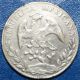 1890 Mexico Zs 8 Reales Zacatecas W/chopmarks Silver Coin Mexico photo 1