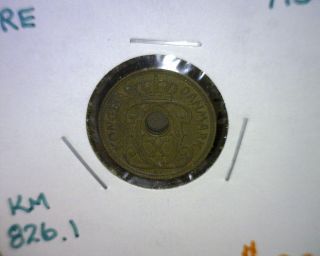 1926 (h) Hcn;gj Denmark Ore Coin,  Au,  Km 826.  1 photo