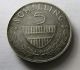 1965 Republick Osterreich 5 Shilling Coin 0.  640% Silver Europe photo 1