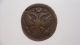 1735 Denga (1/2 Kopek) Old Russian Empire Copper Coin Anna Ivanovna Russia photo 1