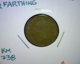 1844 Great Britain 1/2 Farthing Coin,  Xf,  Km 738 photo