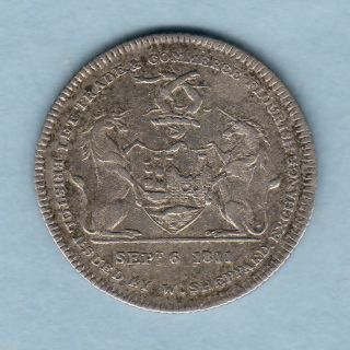 Great Britain.  1811 Silver - Shilling Token. .  Somersetshire - Bristol. .  Vf photo