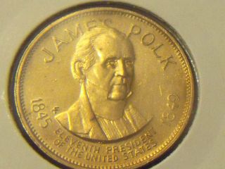 James Polk 1845 - 1849 President Medal - Bronze - Kp269 - See Pictures photo