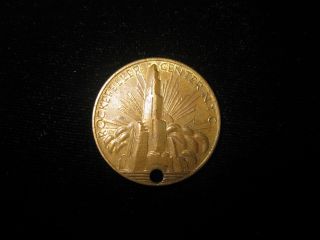Old Us Medal Rockefeller Center N.  Y.  C Great Seal Of State York Pendant photo