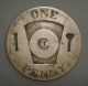 Masonic Penny - Summit Chapter 307,  Buffalo,  One Penny C T Mark (silver) Exonumia photo 1