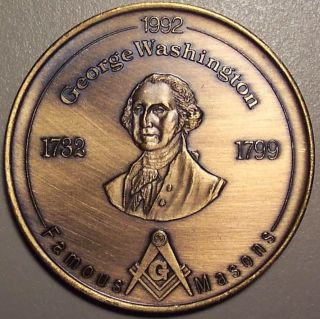 1992 George Washington 1732 1799 Famous Masons photo