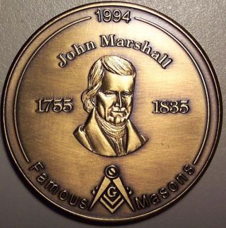 1994 John Marshall 1755 1835 Famous Masons photo