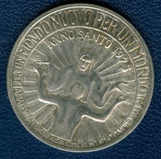 1975 Holy Year - Renewal And Reconciliation Italian Medal photo