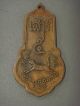 Buddhist Temple Token - Standing Monk In A Long Robe Exonumia photo 1