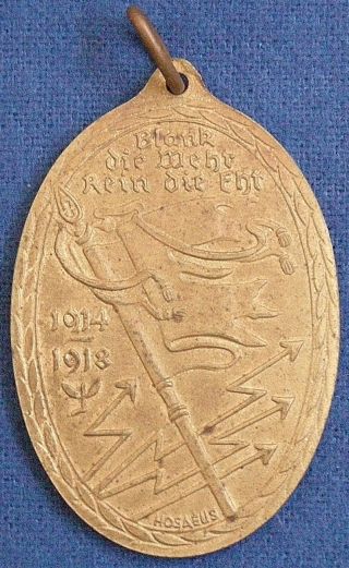 Germany.  Wwi,  Kyffhäuser War Commemorative Medal,  Ca.  1925 By Hosaeus photo