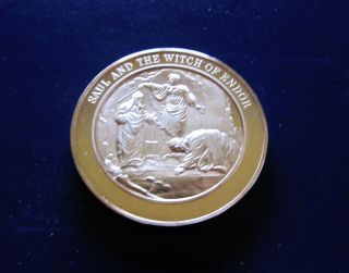 Bible,  I Samuel,  Saul & The Witch Of Endor Thomason Medalliac Bronze Medal photo