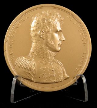 U.  S.  Medal No.  410 Major General Winfield Scott War Of 1812 65 Mm Bronze photo
