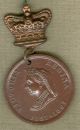 1897 Queen Victoria Sixty Year Jubilee Celebration Medal,  Small Bronze Exonumia photo 2