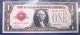 1928 $1 Legal Tender Note Red Seal.  Fr - 1500 Pcgs - 63ppq Small Size Notes photo 1