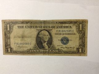 1935 A $1 Silver Certificate. photo