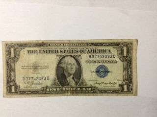 1935 A $1 Silver Certificate. photo