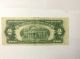 1953 B United States Note Red Seal $2.  Off Center Small Size Notes photo 2