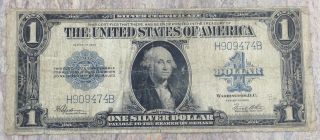 1923 $1 Silver Certificate Blue Seal Circulated photo