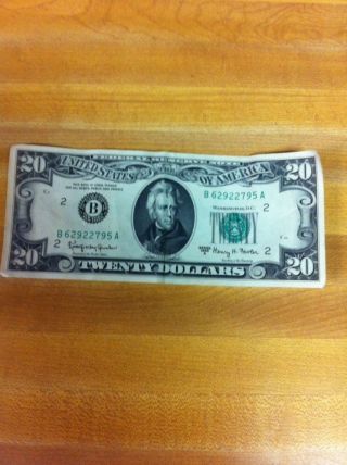 Us Currency 1963a $20.  00 Banknote. photo