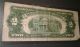 1953 / 2 - Doller Red Seal/ Note - Off Center.  - Cut Rare Small Size Notes photo 3