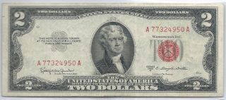 1953c $2.  00 United States Note photo