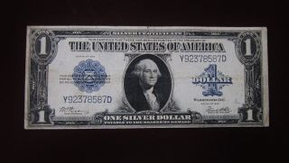 1923 $1 Large Size Silver Certificate - 8587d - 127 photo