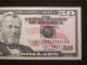 2009 $50 Us Dollar Bank Note Radar Bill Jd 81033018 A United States Unc Small Size Notes photo 4