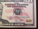 2009 $50 Us Dollar Bank Note Radar Bill Jd 81033018 A United States Unc Small Size Notes photo 5