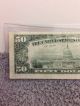 1990 Series 50$ Old Style Bill Serial B10760487a Small Size Notes photo 6