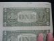 Uncut Sheet Of 32 $1 Dollar Bills K Crisp Uncirculated 1985 Federal Reserve Note Small Size Notes photo 4
