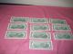 Fifteen 2 Dollar Bills 1976,  1995,  2003a And 2009 Small Size Notes photo 6