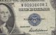 Crisp 1935f Silver Certificate Blue Seal W80938608i $1.  Old Currency Godless Small Size Notes photo 2