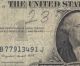 1935g Silver Certificate Blue Seal B77913491j $1.  Old Currency Godless Small Size Notes photo 1
