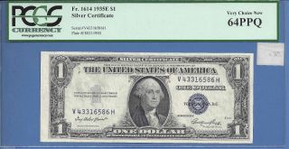 1935e $1.  00 Silver Certificate Fr 1614 Very Choice - Pcgs 64 Ppq photo