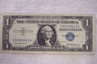 1957.  One Dollars Silver United States Note Series C40308623a photo