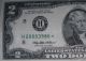 1976 $2 Two Dollar Bills Millennium Note Series 1995 Star St.  Louis Error Rare Small Size Notes photo 2