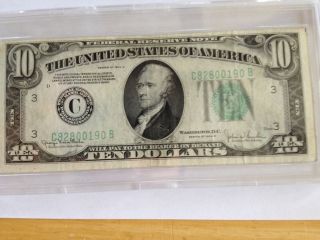 Us 1934 - D $10 Dollar Bill Federal Reserve - Green Seal photo