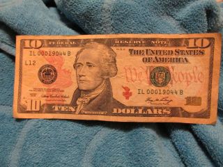 $10 Federal Reserve 