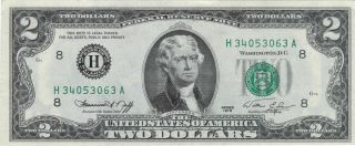 1976 200th Anniversary Bicentennial Federal Reserve Note S/n H 34053063 A photo