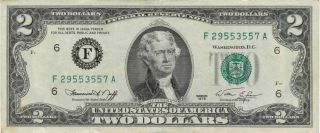 1976 200th Anniversary Bicentennial Federal Reserve Note S/n F29553557 photo
