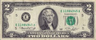 1976 200th Anniversary Bicentennial Federal Reserve Note S/n E11984945 photo