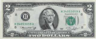 1976 200th Anniversary Bicentennial Federal Reserve Note S/n H 34053059 A photo