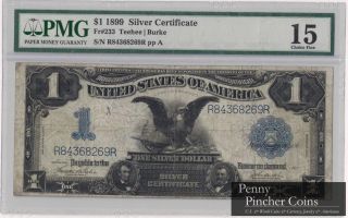 Fr.  233 1899 $1 Eagle Silver Certificate Pmg Choice F - 15 photo