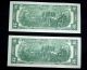 (2) 2009 Two Dollar Bills Small Size Notes photo 1