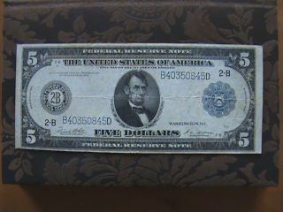 1914 - Large - Federal Reserve Note : Blue Seal : N.  Y.  York - photo