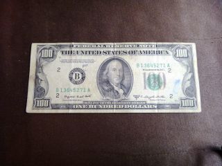 Us 1950 C Federal Reserve Note Frn $100 B13645271a S&h Usa photo
