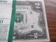 1976 Bicentennial $2 Dollar Bills - 65 Consecutive Numbered - Atlanta District Small Size Notes photo 4