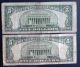 One 1953 $5 & One 1953a $5 Blue Seal Silver Certificates (f28224316a) Small Size Notes photo 1